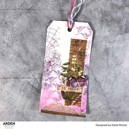 Arden Creative Studio Maker Series Chronicle Remnants 4in x 8in Clear Stamp Set