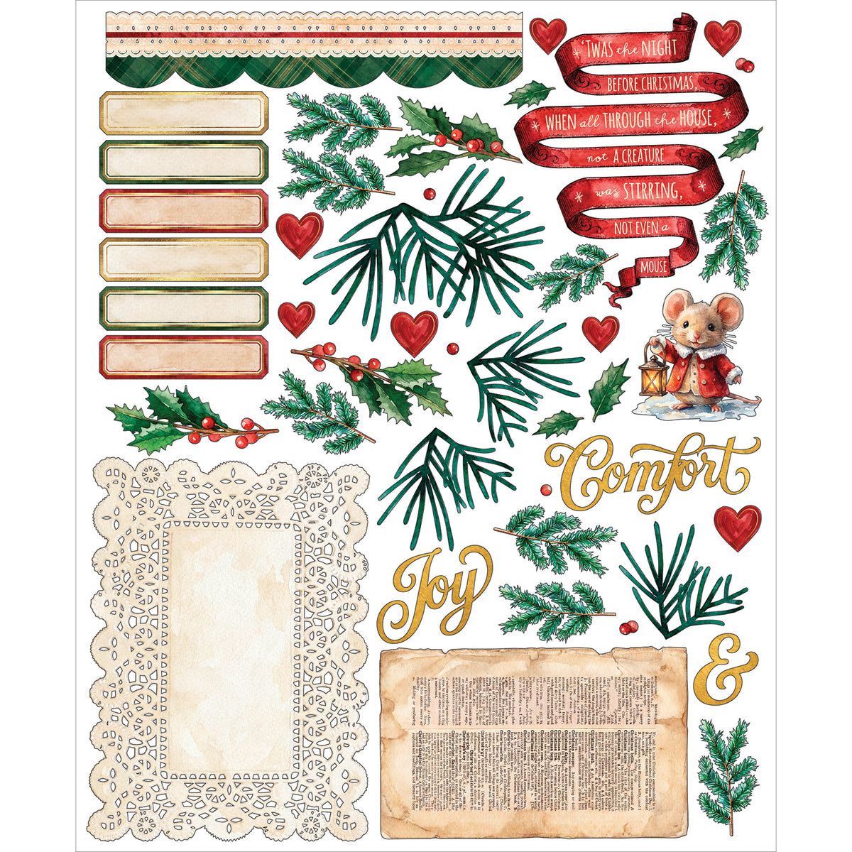 49 And Market Santa's Winter Village Card Kit