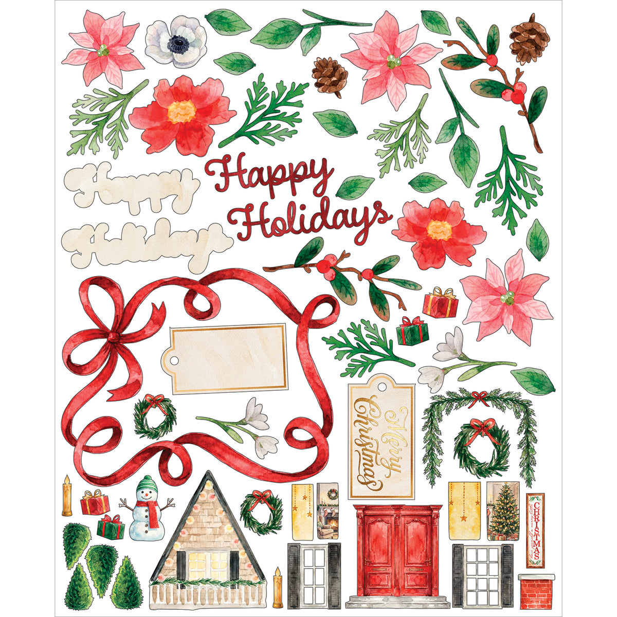 49 And Market Santa's Winter Village Card Kit