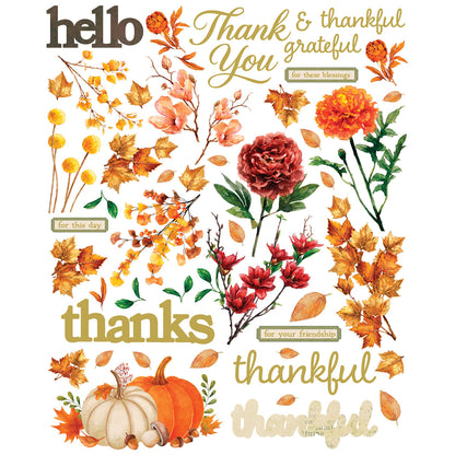49 And Market Thankful Card Kit with Gold Foil