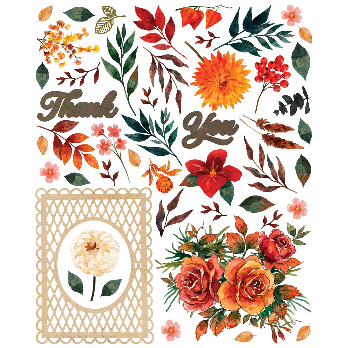 49 And Market Thankful Card Kit with Gold Foil