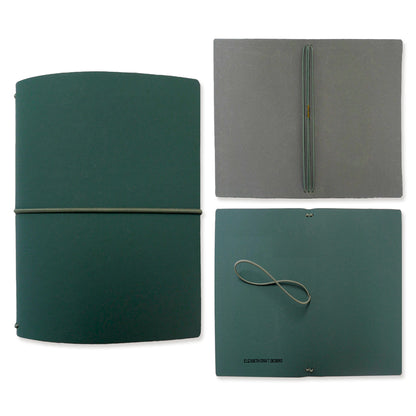 Elizabeth Craft Designs Beautifully Worn Art Journal Passport XL Dusty Teal by Devid Roodenburg