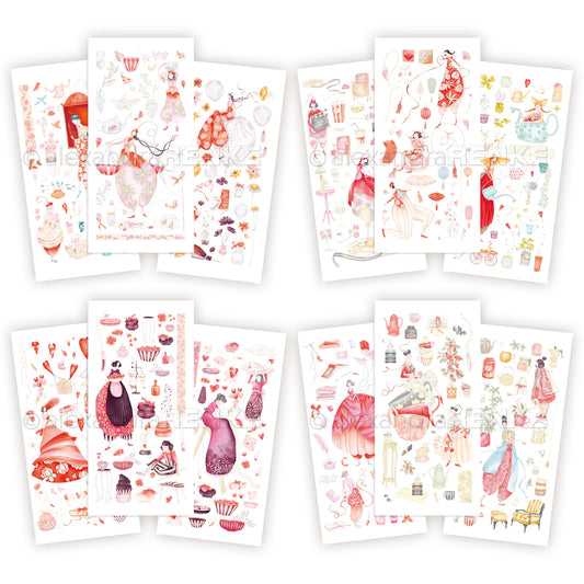 Alexandra Renke Rub-On Figurine World Bundle