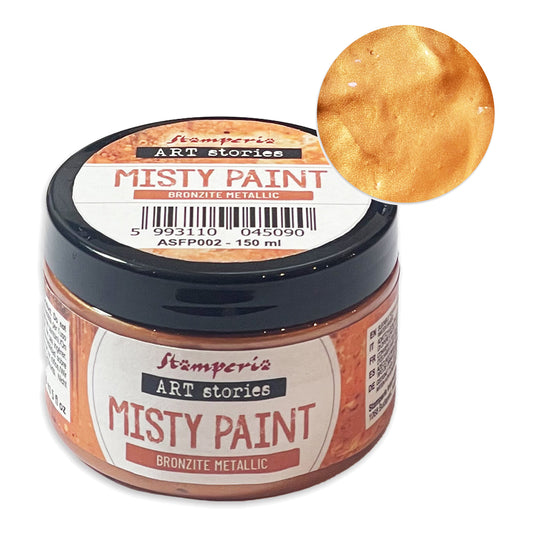 Stamperia Art Stories Misty Paint Metallic 150ml Bronzite