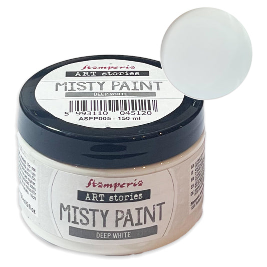 Stamperia Art Stories Misty Paint 150ml Deep White