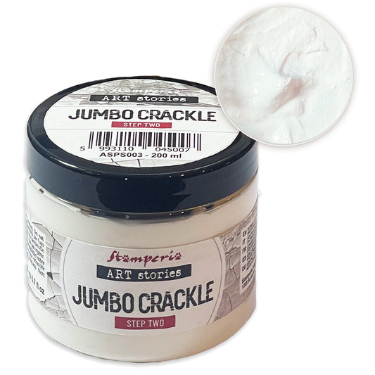 Stamperia Art Stories Texture Paste 200ml Jumbo Crackle Step 2