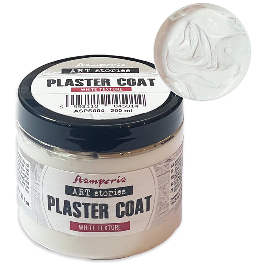 Stamperia Art Stories Texture Paste 200ml Plaster Coat White