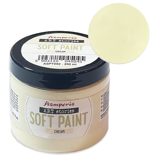 Stamperia Art Stories Soft Paint 200ml Cream