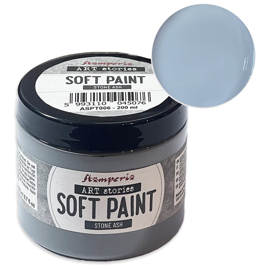 Stamperia Art Stories Soft Paint 200ml Stone Ash