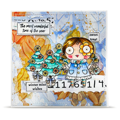 Janet Klein Season Of Sparkle Stamps Bundle + Free Poster & Bio Cards