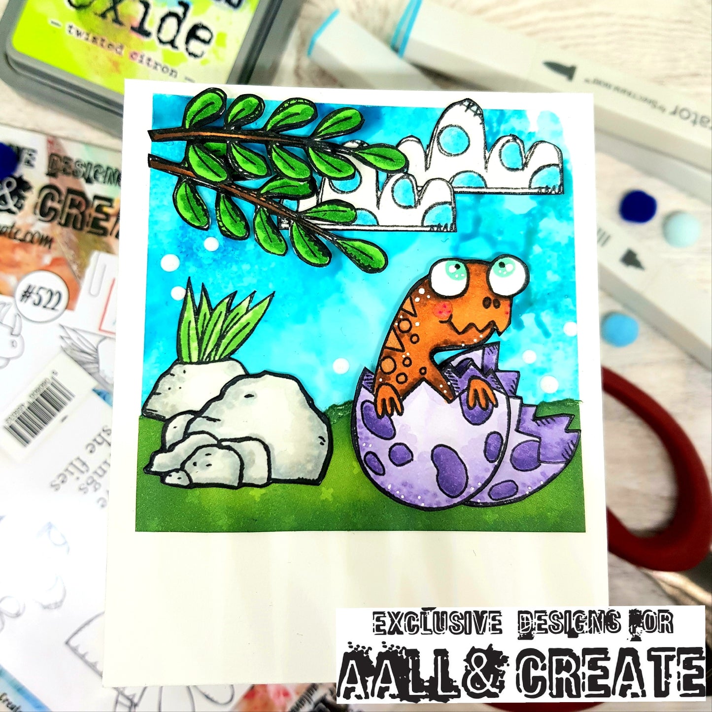 #522 - A6 Clear Stamp Set - Dinos