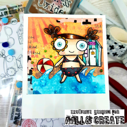 #423 - A7 Clear Stamp Set - Seaside