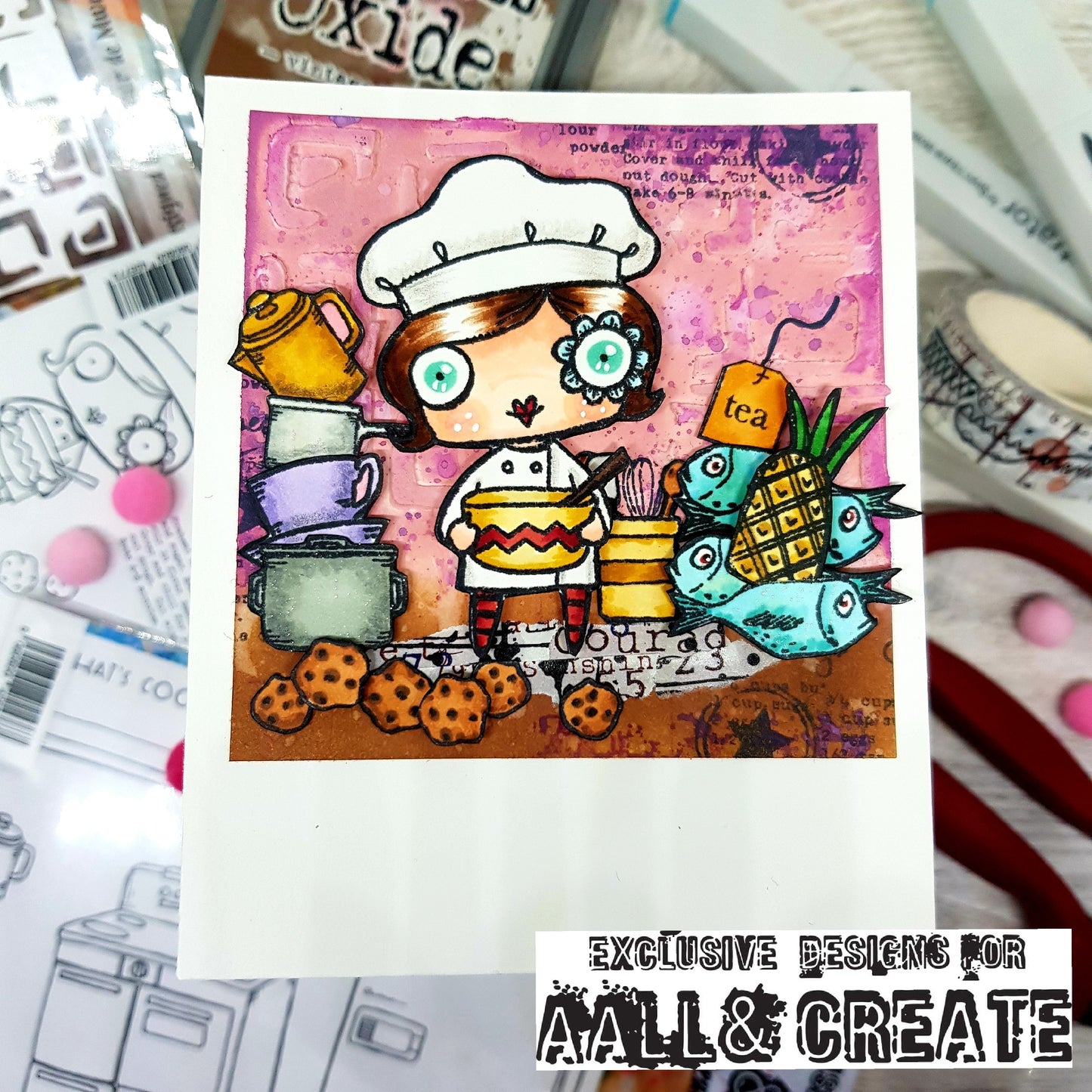 #421 - A7 Clear Stamp Set - Sugar Cookies