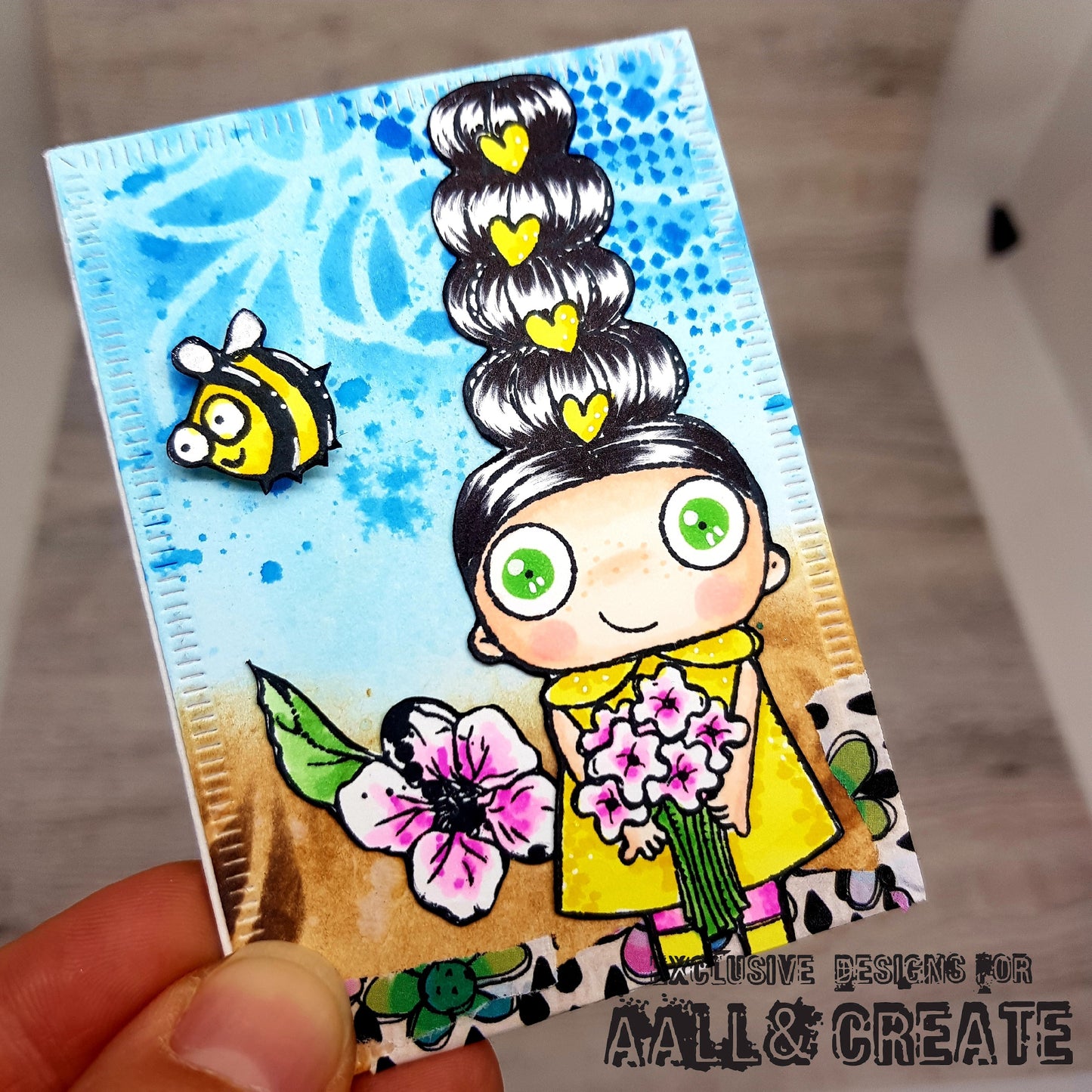 TP-677 - A7 Clear Stamp Set - Flower Eye