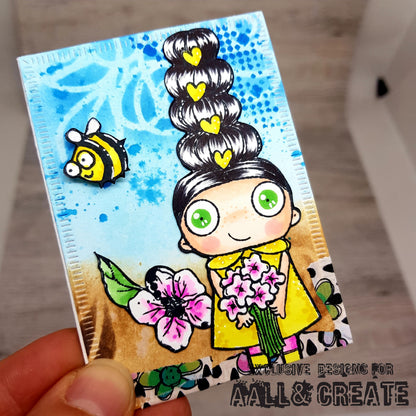 TP-677 - A7 Clear Stamp Set - Flower Eye