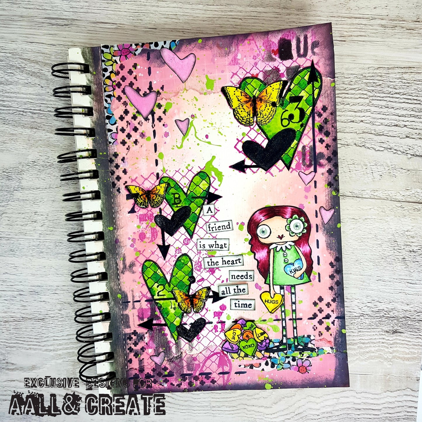 #137 - 6"x6" Stencil - Graphic ABCs