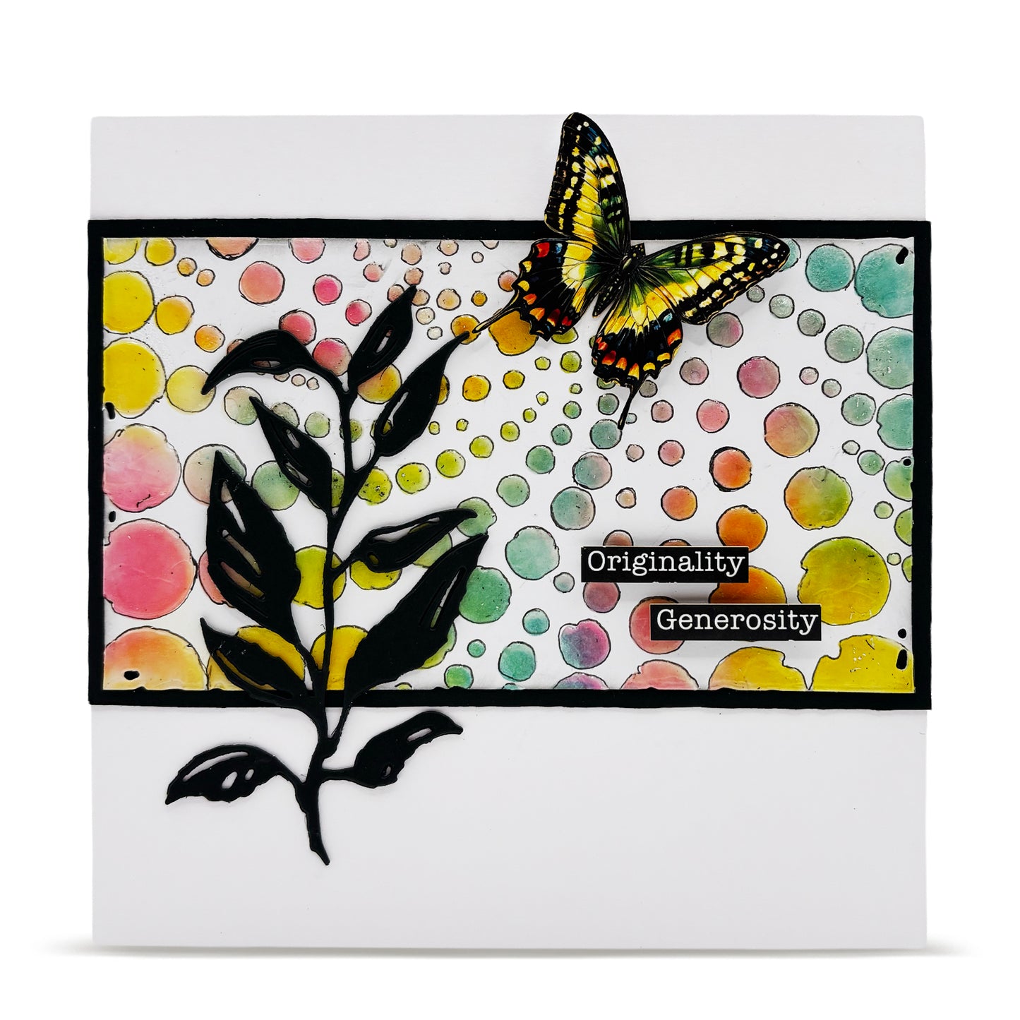 PC-264 - 6x6 (inch) Stencil - Center Spin