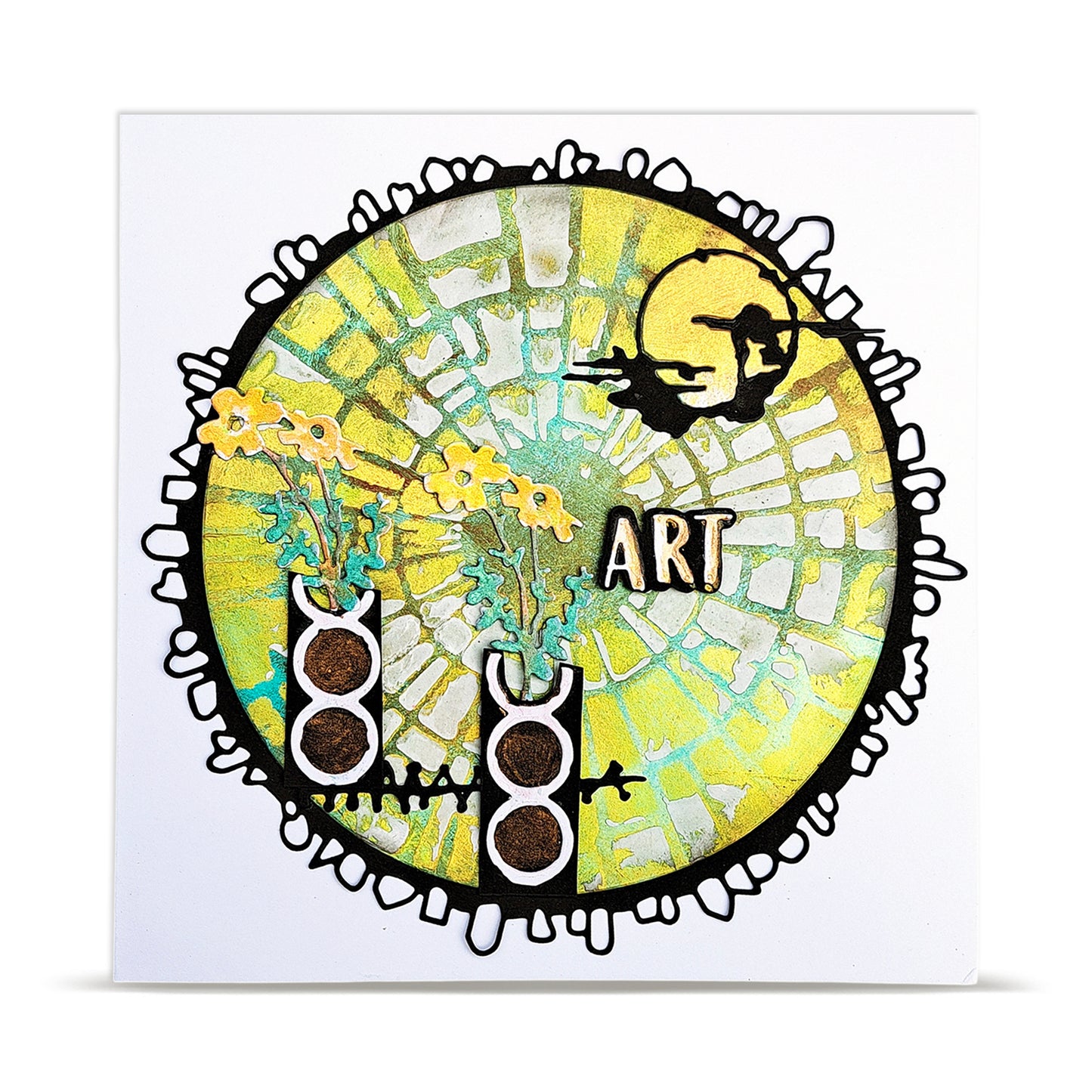 PC-263 - 6x6 (inch) Stencil - Bubble Field
