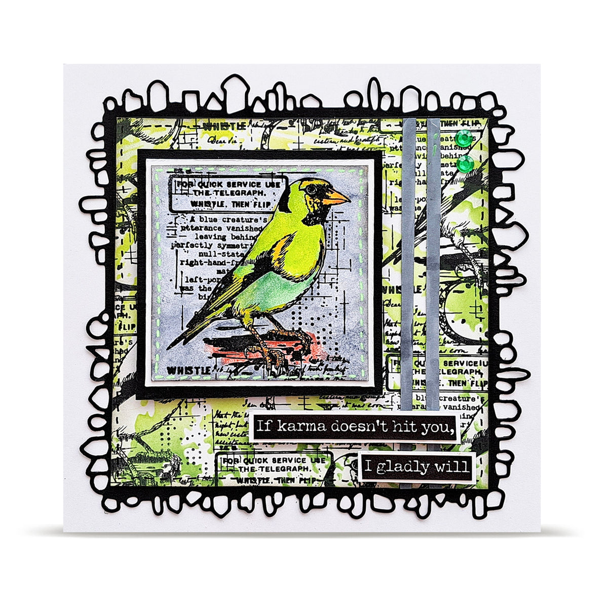 TP-1350 - A7 Stamp Set - Whistling Finch