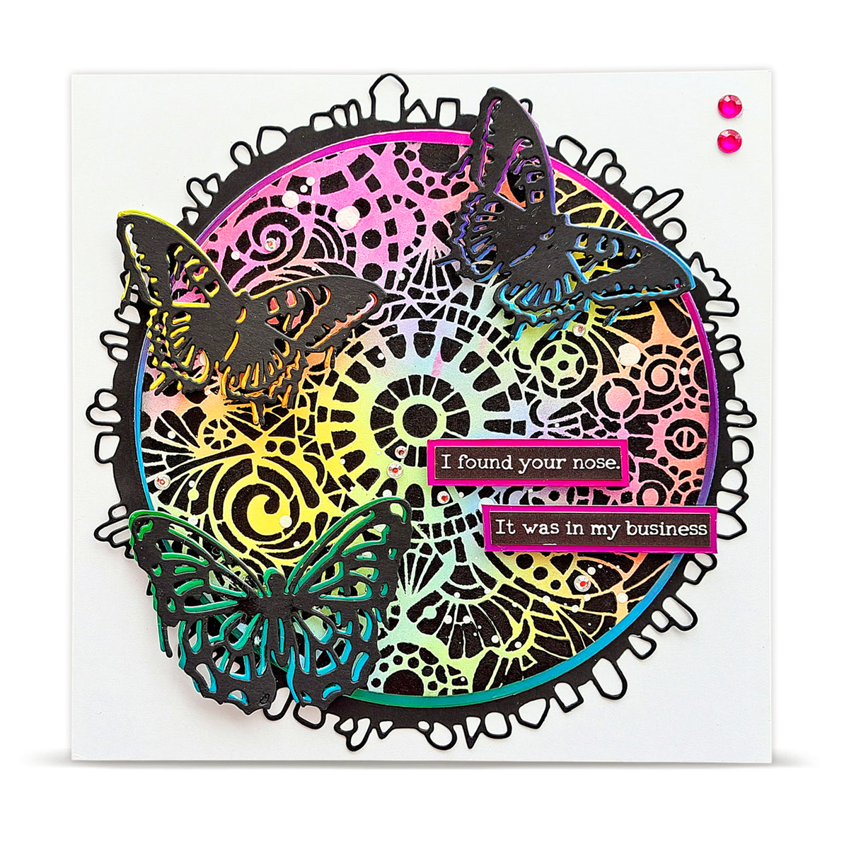 PC-273 - 6x6 (inch) Stencil - Comme Une Verrière