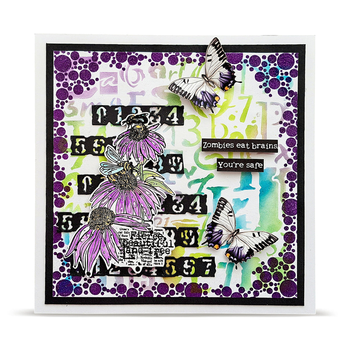 PC-267 - 6x6 (inch) Stencil - Typestorm