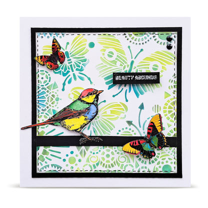 PC-274 - 6x6 (inch) Stencil - Prendre Son Envol