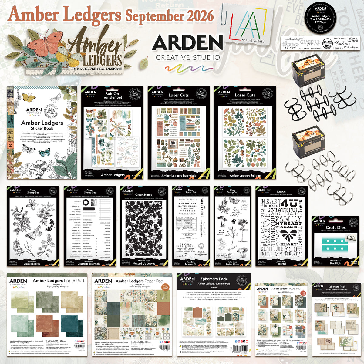 Arden Creative Studio Amber Ledgers Complete Collection (Save £20!)