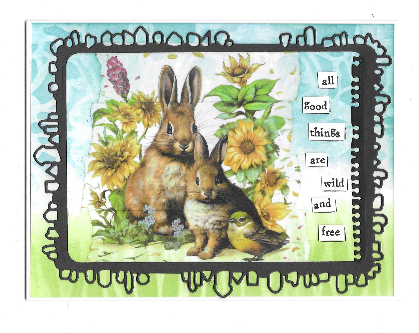 #102 - Washi Tape - Sunflower & Hare