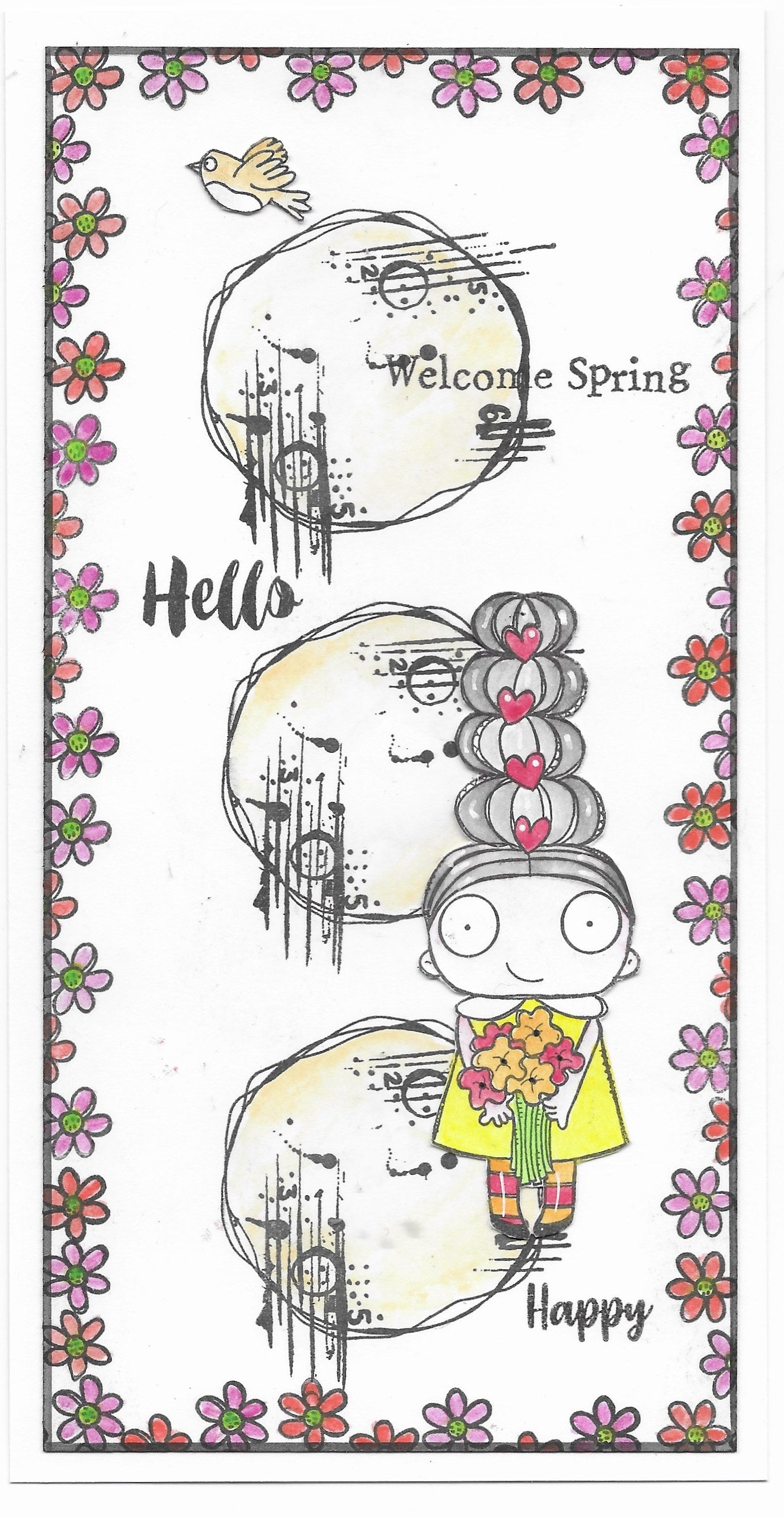 TP-677 - A7 Clear Stamp Set - Flower Eye