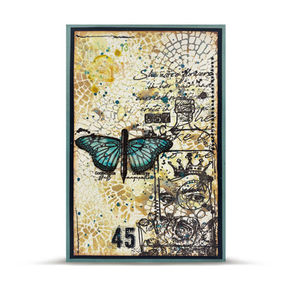 #918 - A6 Clear Stamp Set - Morphed Palette