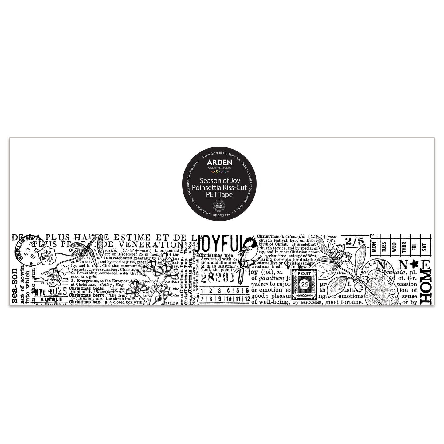 Arden Creative Studio Season of Joy Journal Continuous PET Tape