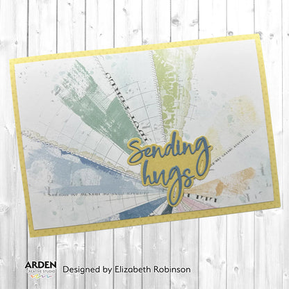 Arden Creative Studio Sentiment Cloud Series Sending Hugs Craft Die Set