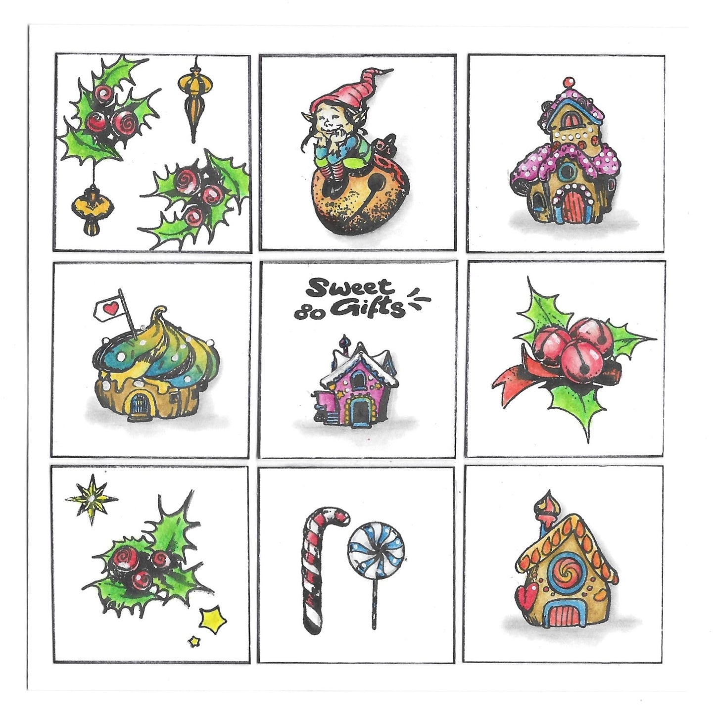 TP-999 - A5 Stamp Set - Candy Town Elves