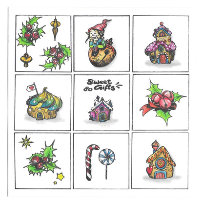 TP-999 - A5 Stamp Set - Candy Town Elves
