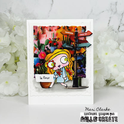 #1163 - A7 Stamp Set - La Fleur