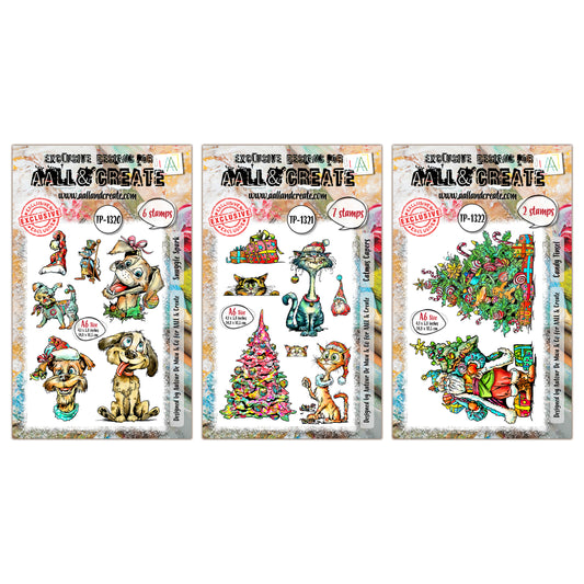 Santa's Sidekicks Stamp Collection