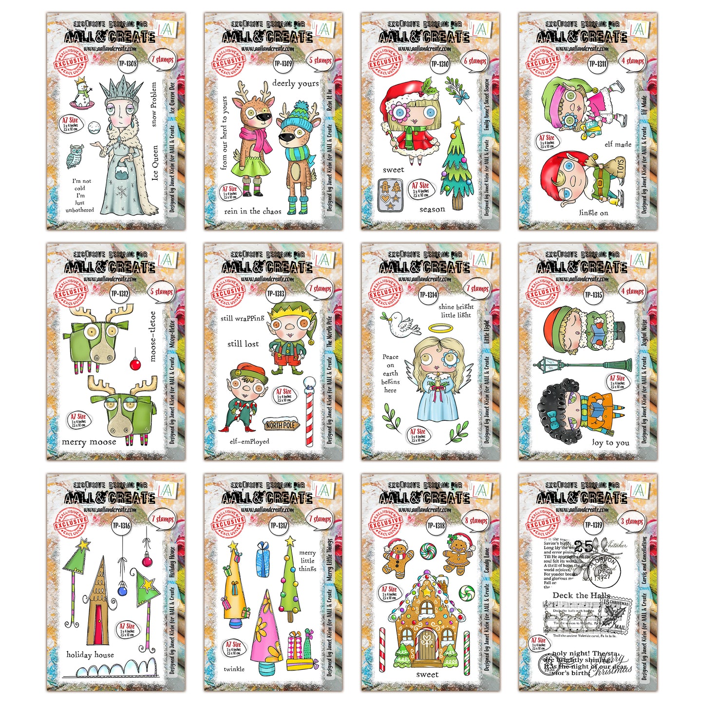 Twinkles & Tidings Stamp Collection