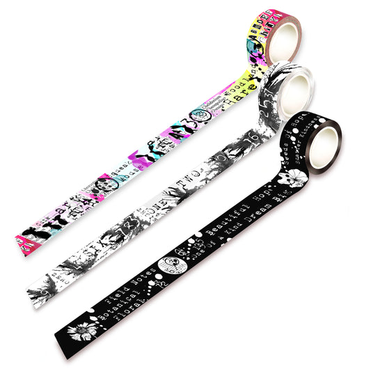 Neon & Noir Washi Tape Bundle