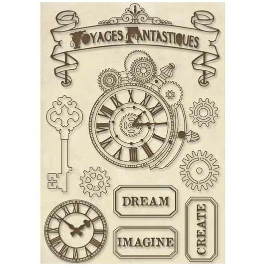 Stamperia A5 Frame Voyages Fantastiques