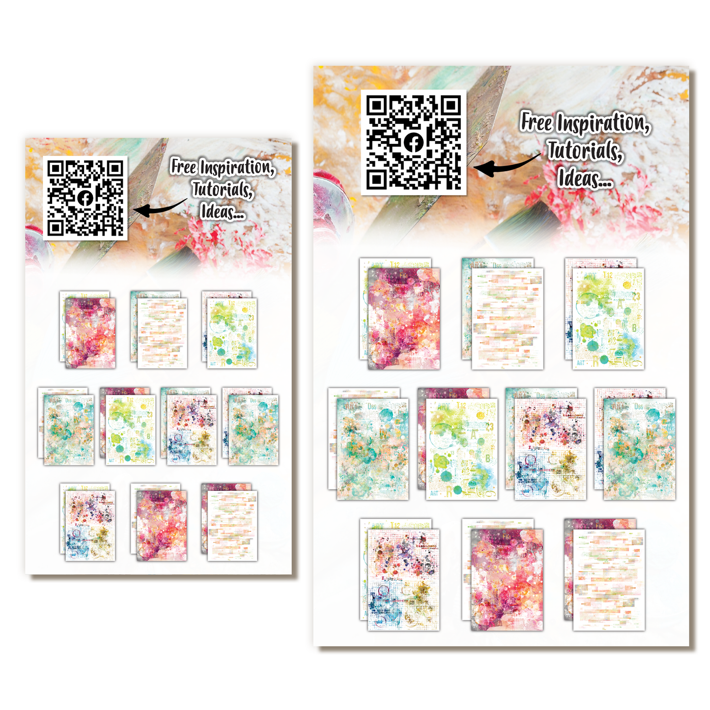 2 x Paper Packs - Spectrum Splash & Colourburst Melody