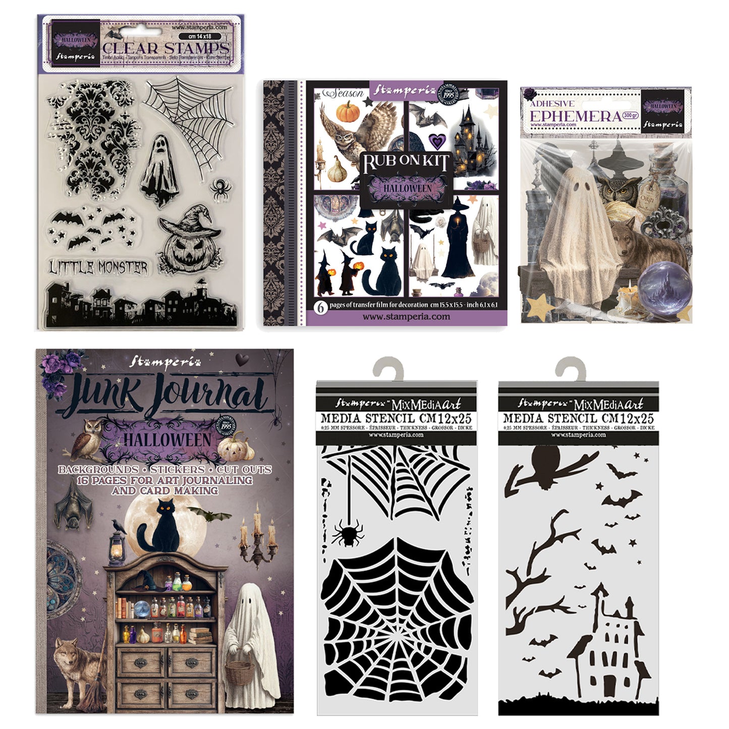 Stamperia Halloween Art Journaling Selection by Vicky Papaioannou