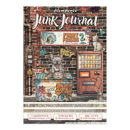 Stamperia Furry Friends 2 Art Journaling Selection Large by Vicky Papaioannou