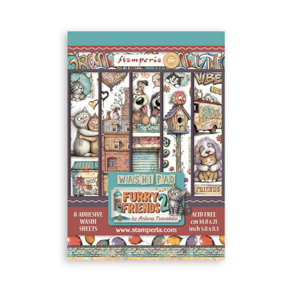 Stamperia Furry Friends 2 Art Journaling Selection Large by Vicky Papaioannou