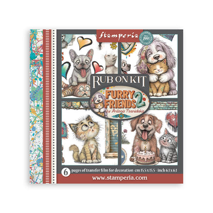Stamperia Furry Friends 2 Art Journaling Selection Large by Vicky Papaioannou