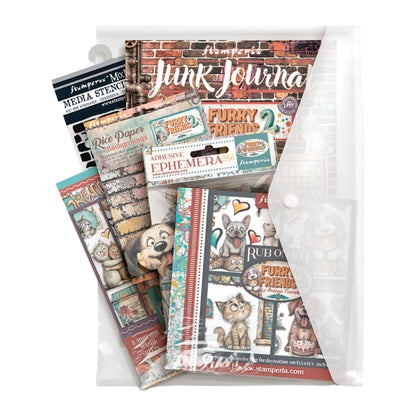 Stamperia Furry Friends 2 Art Journaling Selection Large by Vicky Papaioannou