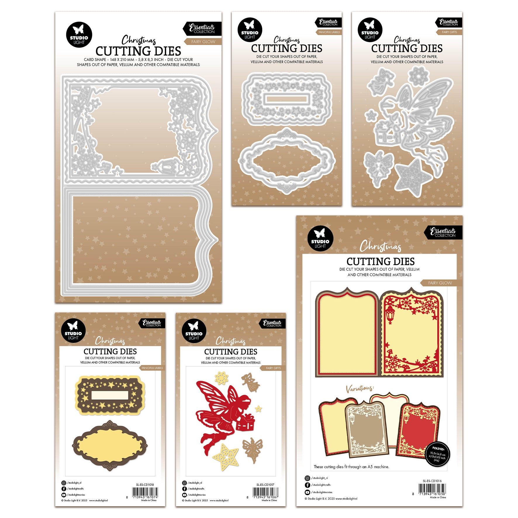 Studio Light Essentials Fairy Christmas Die Bundle – AALL & Create