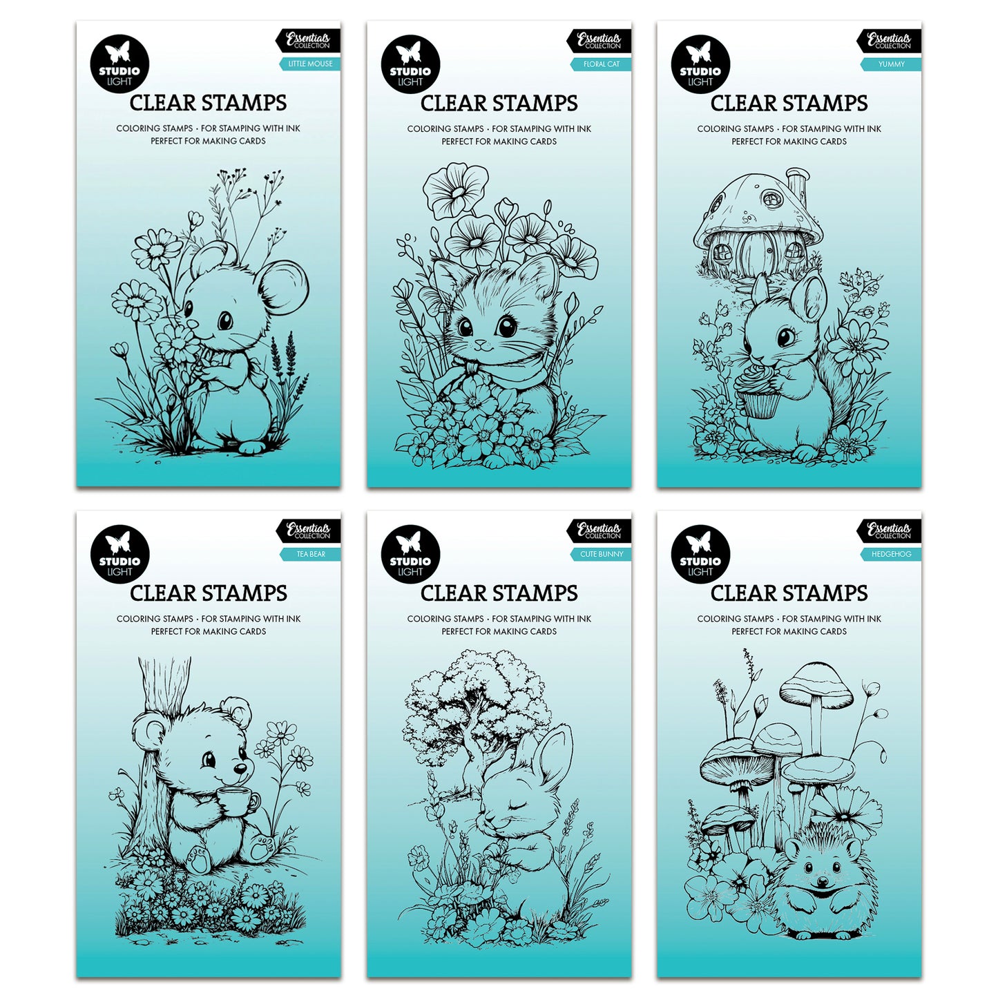 Studio Light Essentials Little Animals Stamp Bundle