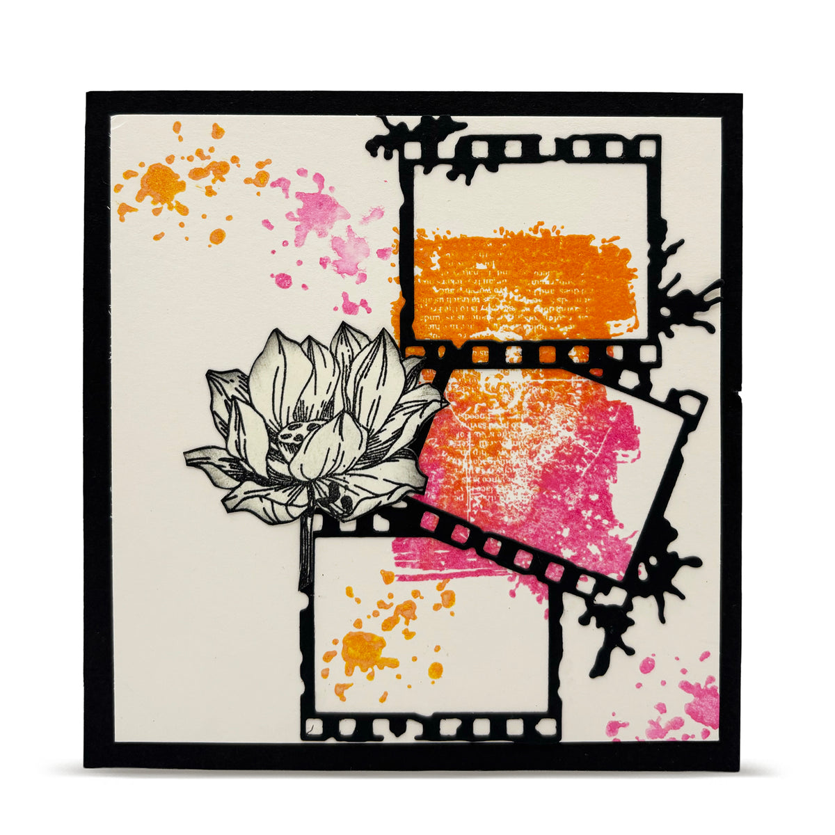 TP-441 - A5 Clear Stamp Set - Lotus Clusters