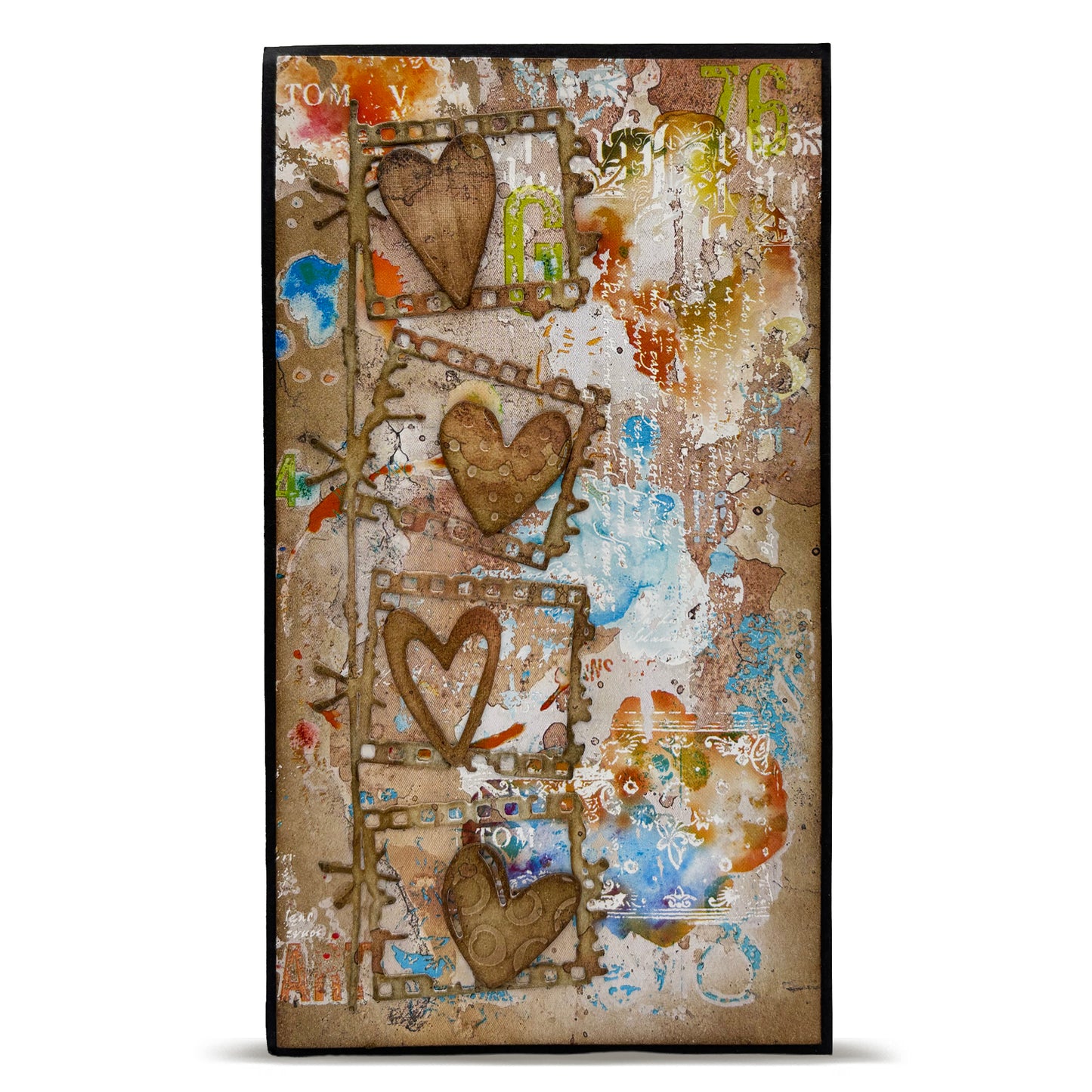 PA-37 - A5 Design Paper - Sunset Splashes