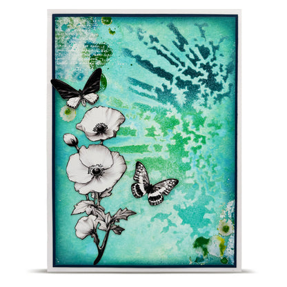 PC-258 - 6x6 (inch) Stencil - Starfall Rays